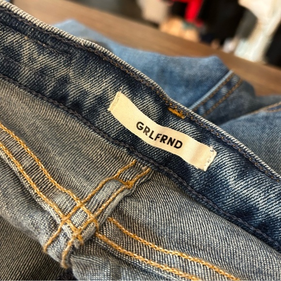 ❤️ GRLFRND KAROLIMA Distressed Blue Skinny Jeans 24x27 - Picture 5 of 11